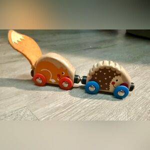 Hape Wooden Animal Train pieces